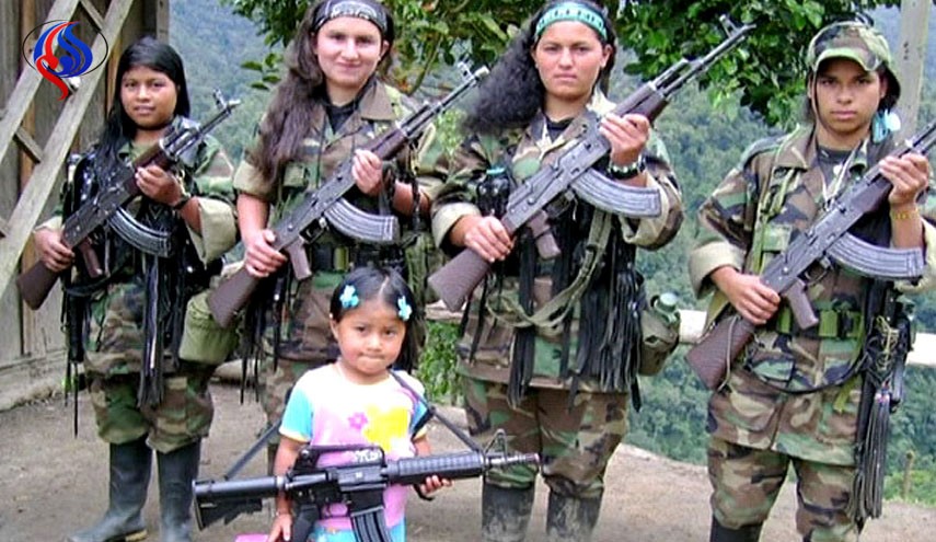 خروج اولین گروه از کودکان شورشیان فارک در کلمبیا