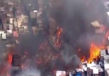 آتش سوزی در سائوپائولو دهها خانه را تخریب کرد 