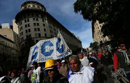 تظاهرات اتحادیه‌های کارگری در آرژانتین