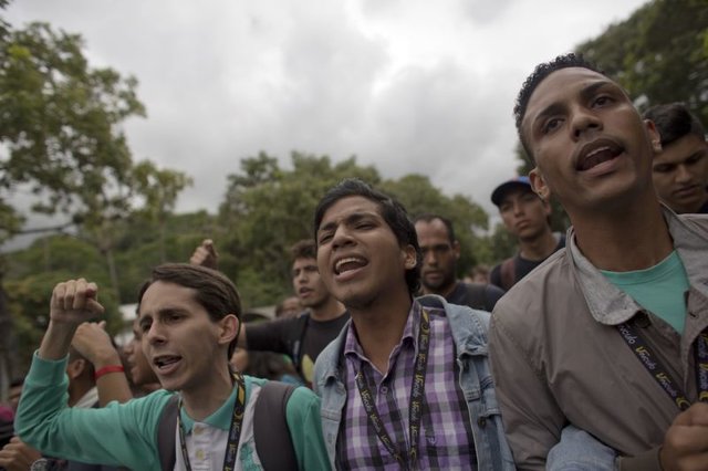 درگیری دانشجویان و پلیس ونزوئلا