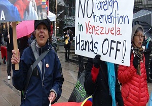 تشکیل ۱۵۰ پویش ضد مداخله نظامی آمریکا در ونزوئلا